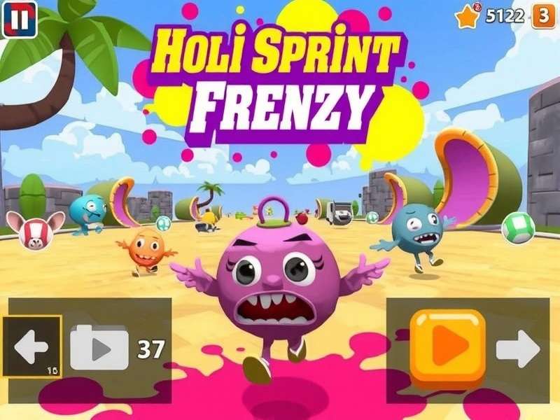 Holi Sprint Frenzy Gameplay